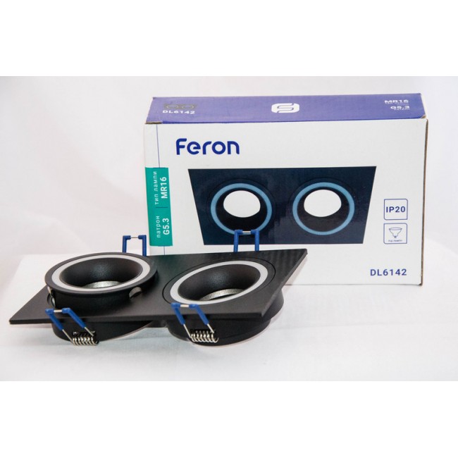 Встраиваемый светильник Feron DL6142 черный