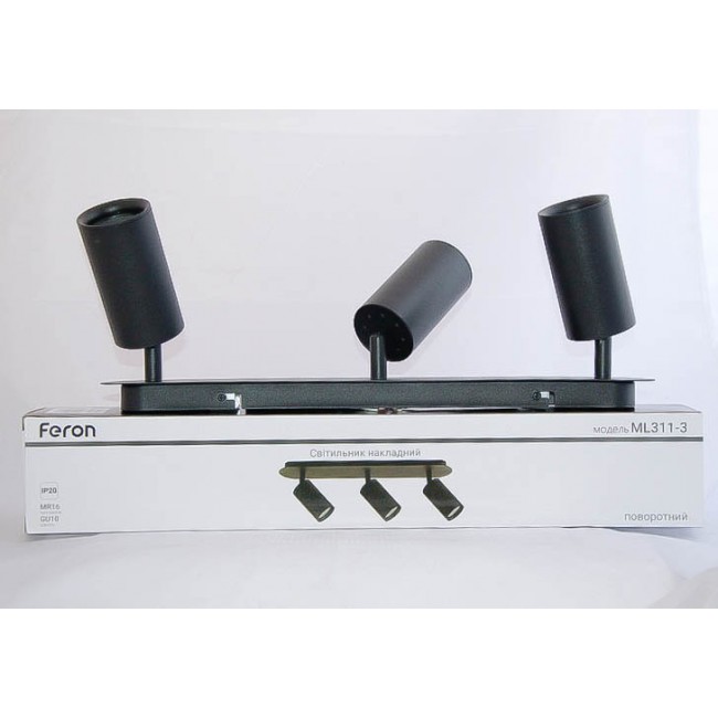 Светодиодный светильник Feron ML311-3 MR16/GU10 черный
