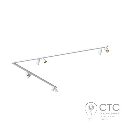 Спот Nowodvorski 7697 Mono Corner VIII 2X200 White/Gold - фото 1