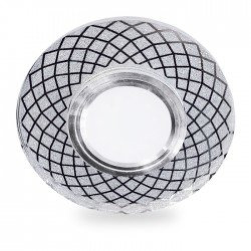 Встраиваемый светильник Feron CD833 с LED подсветкой прозрачный-серебро - фото 3