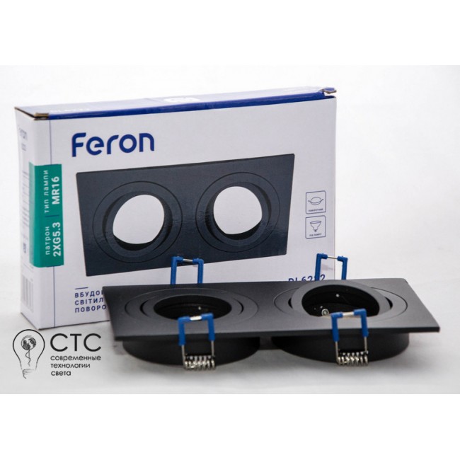 Встраиваемый светильник Feron DL6222 черный 