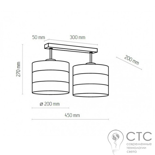 Люстра TK Lighting 3212 Tago Black - фото 2
