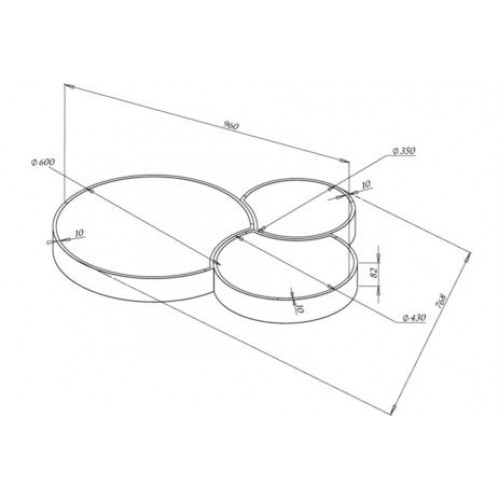Подвесной LED светильник NAMI LIGHTING «Elements» 75W - фото 2