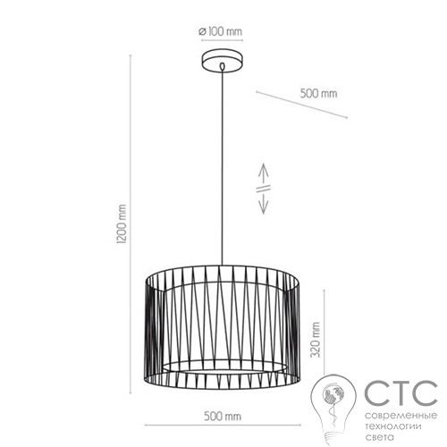 Подвесной светильник TK Lighting 1655 Harmony Black - фото 2