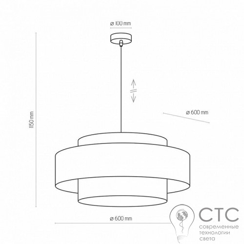 Подвесной светильник TK Lighting 4376 Calisto - фото 2