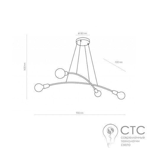 Люстра TK Lighting 6145 Helix - фото 2