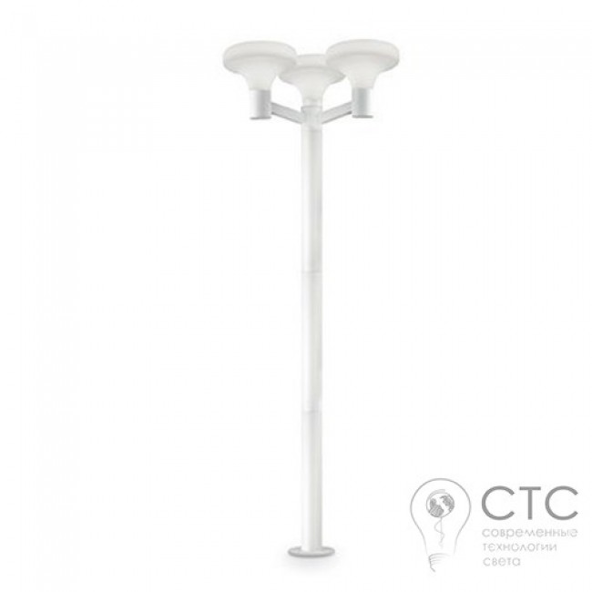 Фонарный столб Ideal Lux Sound PT3 Bianco (146904) 