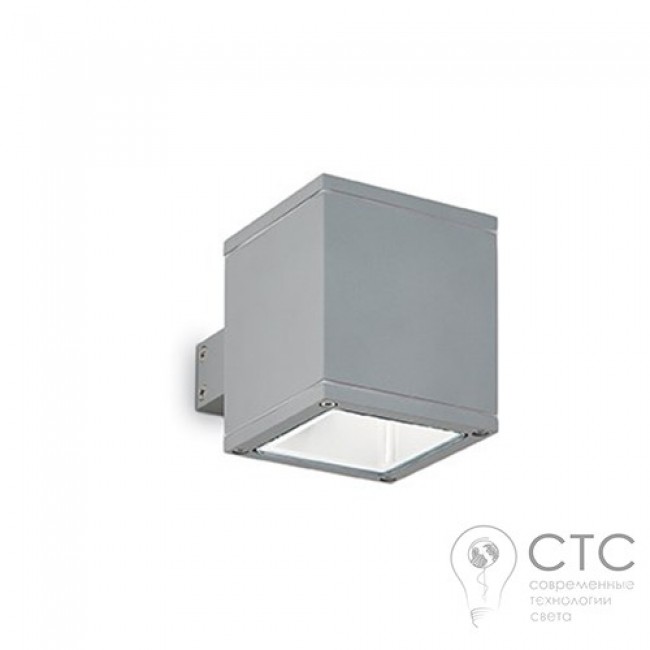 Настенный светильник Ideal Lux Snif AP1 Square Grigio (118666)