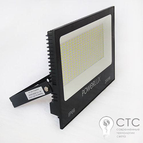 Світлодіодний прожектор Powerlux 09971 BK 200W 6500K - фото 4