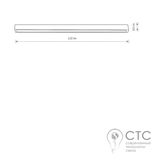 Потолочный светильник Nowodvorski 7556 Straight Led White Ceiling 120 - фото 2