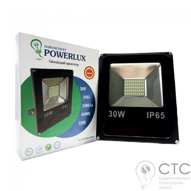 Светодиодный прожектор Powerlux LED 30W 6500K