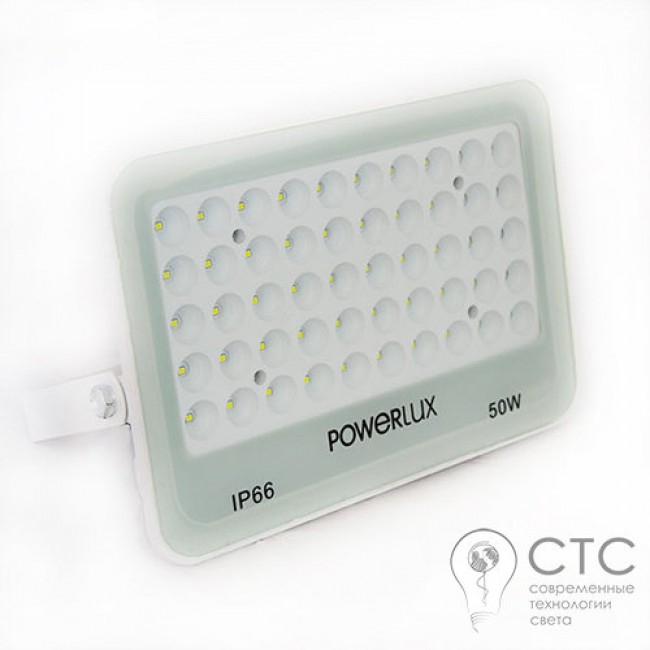 Светодиодный прожектор Powerlux 09988 WH 50W 6500K