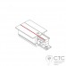 Ввод питания 3 фазы Nowodvorski 8691 CTLS Recessed Power End Cap Right (PE-R)