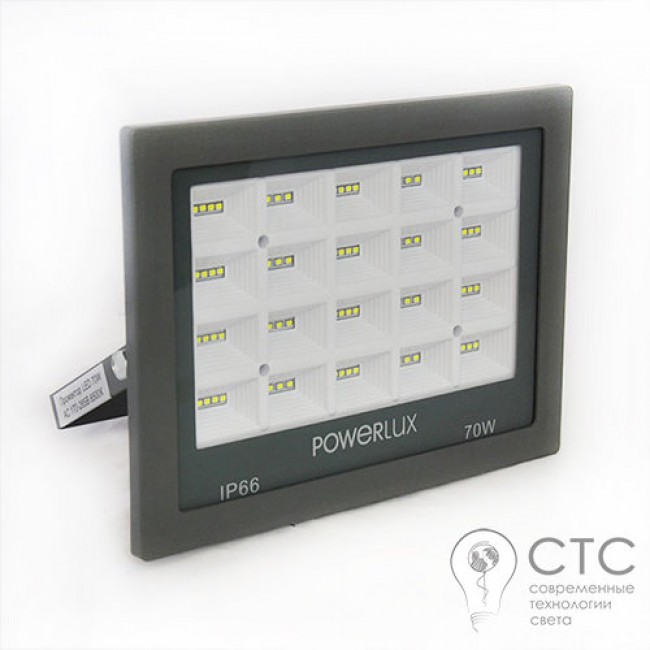 Светодиодный прожектор Powerlux 09995 GR 70W 6500K