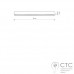 Стельовий світильник Nowodvorski 7558 Straight Led White Ceiling 90