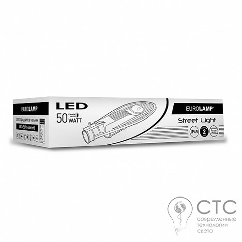 Вуличний світлодіодний світильник EUROLAMP COB 50W 6000K - фото 2