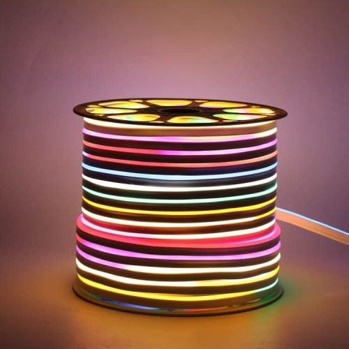 Светодиодный LED гибкий неон PROLUM 5050\60 IP68 24V RGB FULL COLOR - фото 1