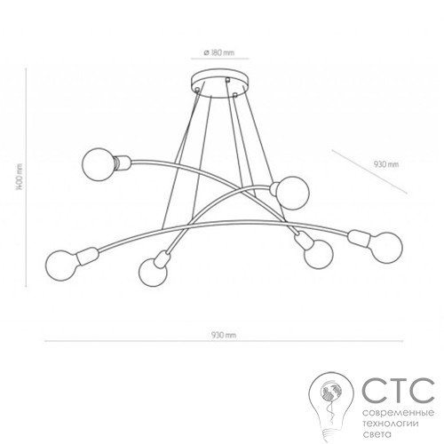 Люстра TK Lighting 2726 Helix - фото 2
