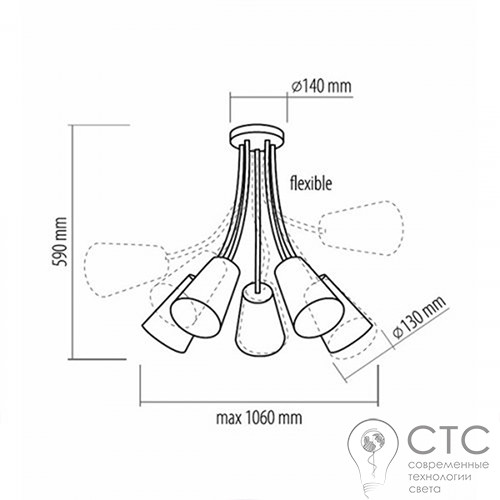 Люстра TK Lighting 1712 Wire Kids - фото 2