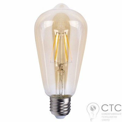 Світлодіодна лампа Feron LB-764 ST64 золото 4W E27 2700K EDISON