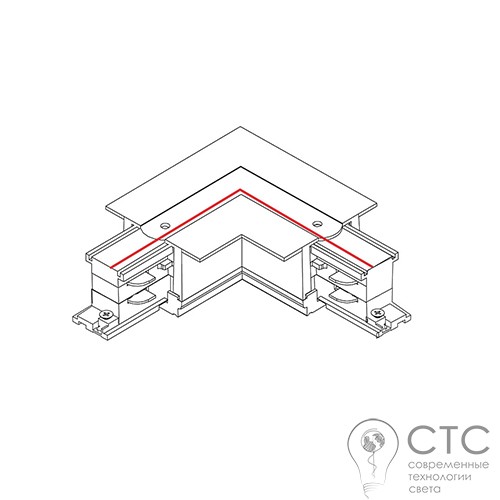 Кутовий конектор Nowodvorski 8683 Track CTLS Power L Connector (LR) - фото 2