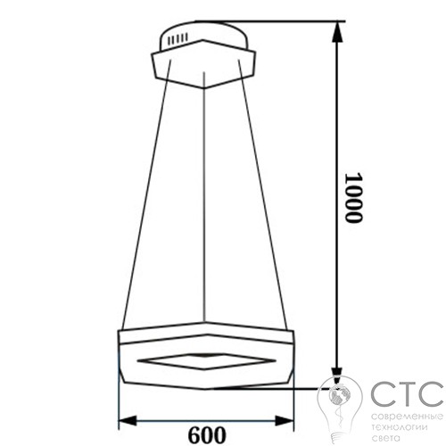 Светодиодная люстра POWERLUX 30Вт 4500К - фото 3