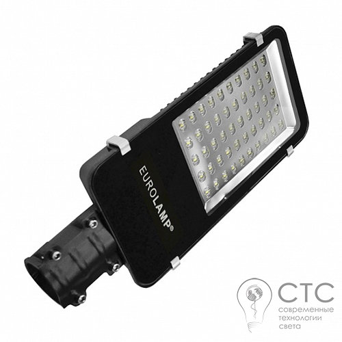 Вуличний світлодіодний світильник EUROLAMP 50W 6000K класичний - фото 1