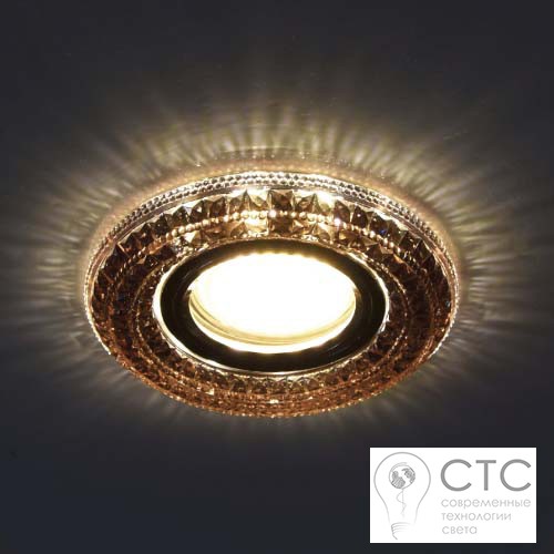 Встраиваемый светильник Feron CD877 с LED подсветкой чайный - фото 2