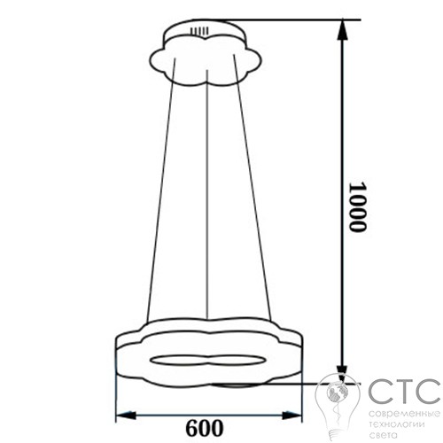 Светодиодная люстра POWERLUX 30Вт 4500К-978 - фото 3