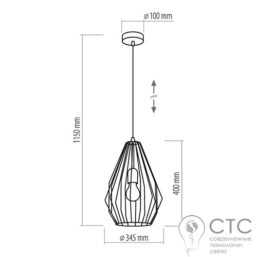 Підвісний світильник TK Lighting 2224 Brylant White - фото 2