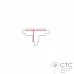 Т-соединение 3 фазы Nowodvorski 8681 Track CTLS Recessed Power T Connector Right 2 (T-R2)
