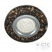 Встраиваемый светильник Feron 8585-2 с LED подсветкой черное золото