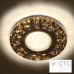 Встраиваемый светильник Feron 8585-2 с LED подсветкой черное золото