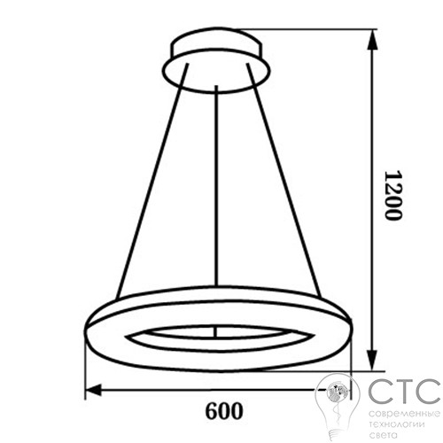 Светодиодная люстра POWERLUX 50Вт 4500К-129 - фото 3