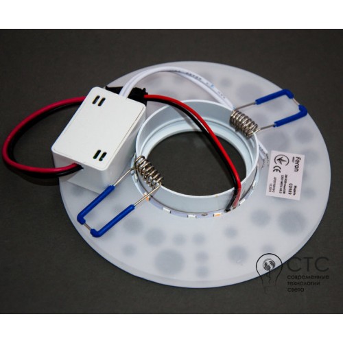 Встраиваемый светильник Feron CD989 с LED подсветкой RGB белый-матовый  - фото 3
