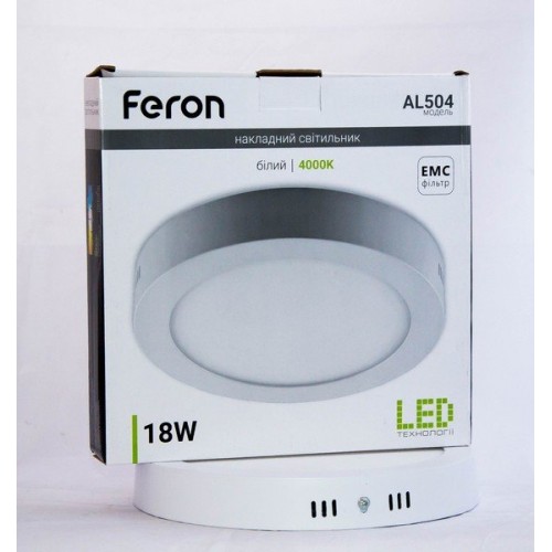 Светодиодный светильник Feron AL504 18W 4000K - фото 1