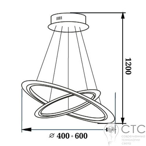 Светодиодная люстра POWERLUX 50Вт 4500К-660 - фото 3