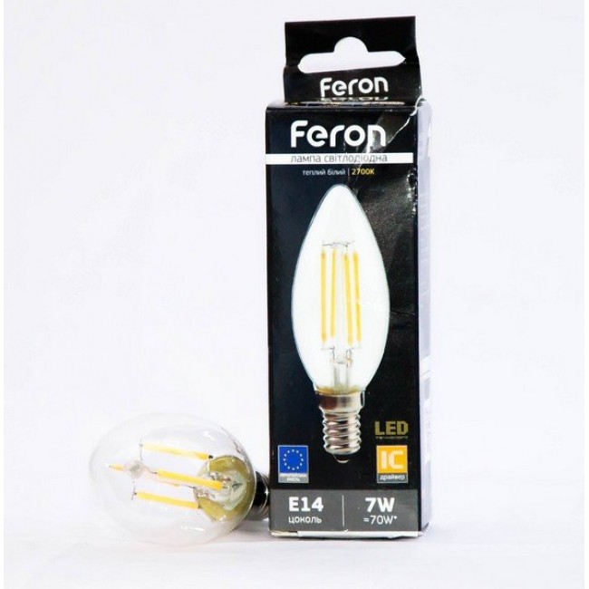 Светодиодная лампа Feron LB-160 C37 7W E14 2700K