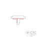 Т-соединение 3 фазы Nowodvorski 8245 Track CTLS Recessed Power T Connector Right 1 (T-R1)