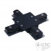 Х-з'єднання 1 фаза Nowodvorski 8837 Profile Recessed X-Connector Black