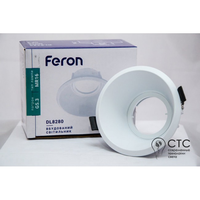 Встраиваемый светильник Feron DL8280 белый круг