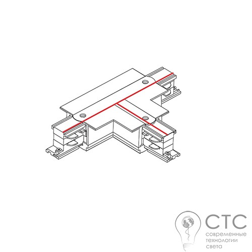 Т-з'єднання 3 фази Nowodvorski 8246 Track CTLS Recessed Power T Connector Right 1 (T-R1) - фото 2