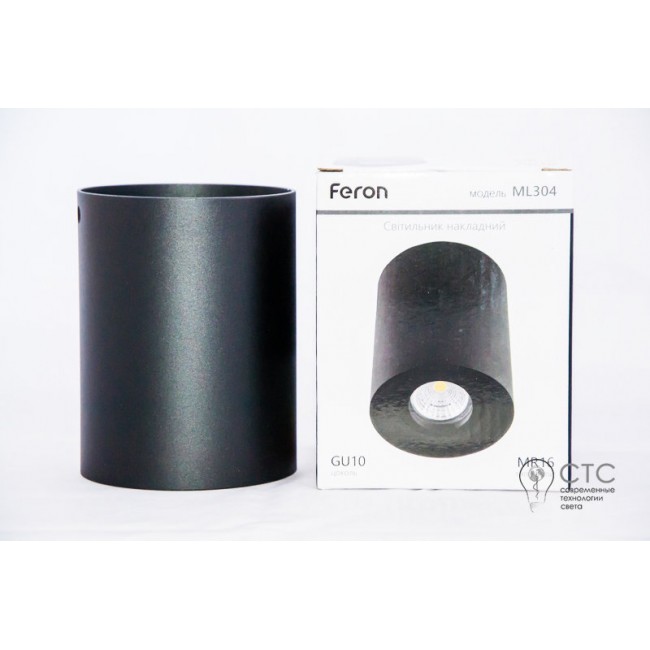 Светильник Feron ML304 без лампы MR16/GU10 круг черный