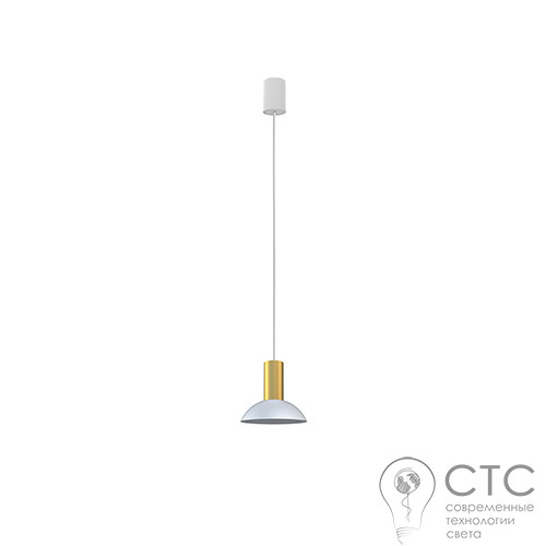 Подвесной светильник Nowodvorski 8037 Hermanos C White/Solid Brass - фото 1