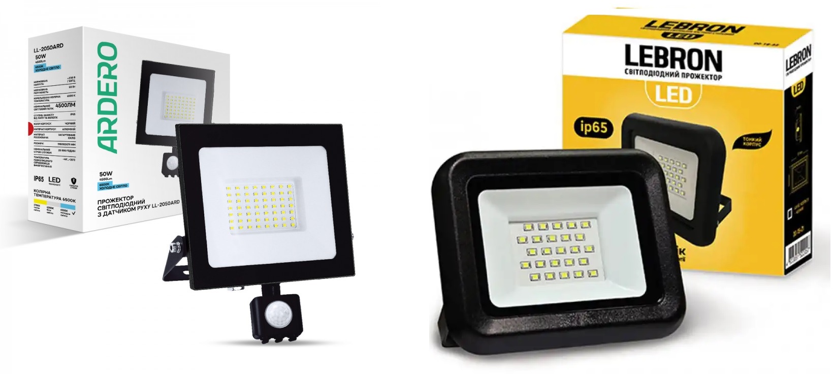 LED прожектори з датчиком руху