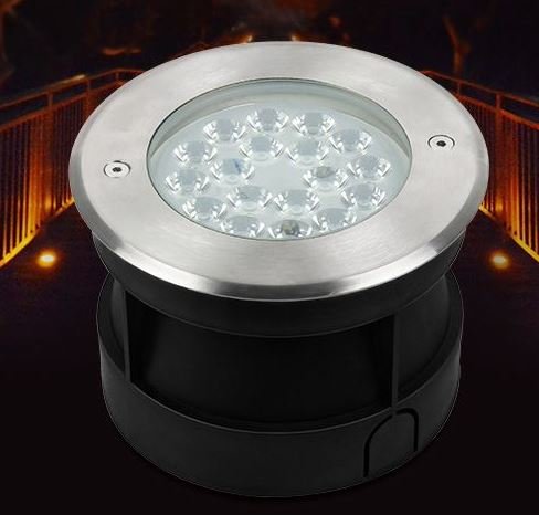 Грунтовый встраиваемый LED светильник Milight 9W RGB+CCT + управление DMX512