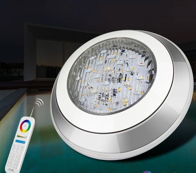 Подводный линзованный LED светильник 15W RGB+CCT + управление DMX512