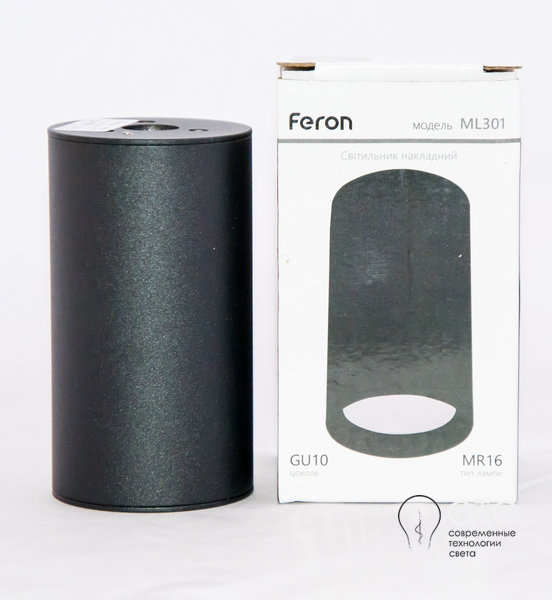 Светильник Feron ML301 без лампы MR16/GU10 черный