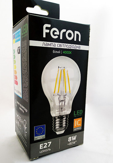 Світлодіодна лампа Feron LB-63 8W E27 4000K