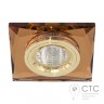 Встраиваемый светильник Feron 8150-2 коричневый золото 